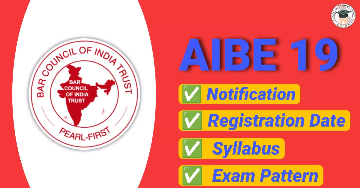 AIBE 19 Exam Date 2024: Notification, Registration Date, Syllabus ...