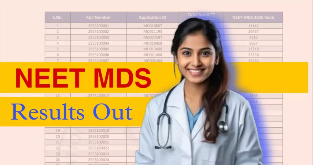 NEET MDS Result 2025