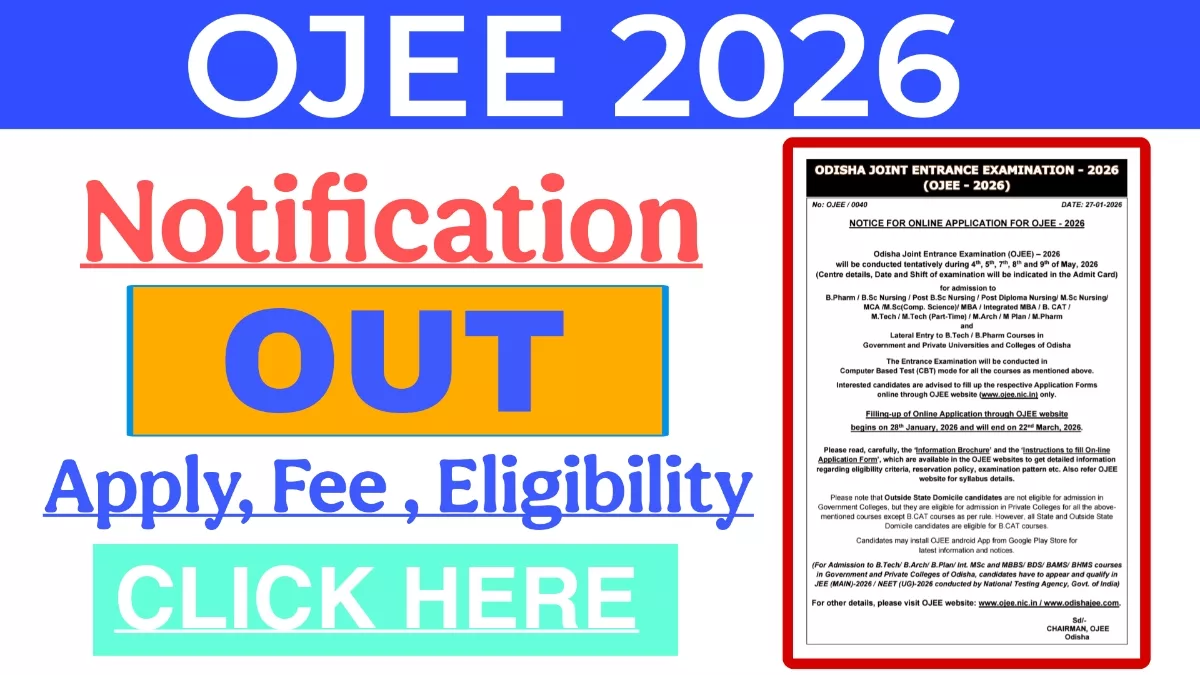 OJEE 2026 Application